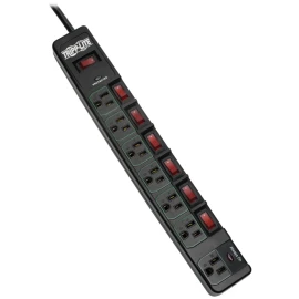 Tripp Lite by Eaton TLP76MSGB ECO-Surge 7-Outlet Surge Protector, 6 ft Cord, 1080J
