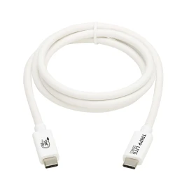 Tripp Lite by Eaton U521-1P0M-WH USB4 40Gbps USB-C Cable, 1m, 240W, White