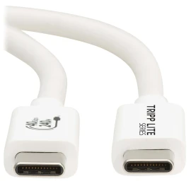 Tripp Lite by Eaton U521-1P0M-WH USB4 40Gbps USB-C Cable, 1m, 240W, White