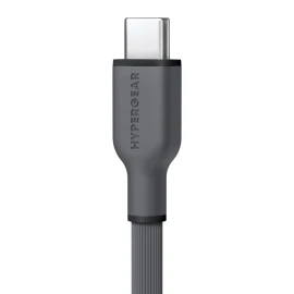 HyperGear USB-C to Lightning 10-Ft. Charge and Sync Flexi Pro Soft-Touch Silicone Fast Charge Cable, for Smartphones and Tablets (Gray)