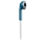 JVC Wired Retro In-Ear Earbuds with In-Line Mic/Remote and 3.5-mm Connector, HAF19M (Blue)