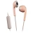 JVC Wired Retro In-Ear Earbuds with In-Line Mic/Remote and 3.5-mm Connector, HAF19M (Pink)