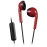 JVC Wired Retro In-Ear Earbuds with In-Line Mic/Remote and 3.5-mm Connector, HAF19M (Red)