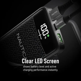 Nautica TURAN PB Dual-USB Hi-Speed Portable Power Pack with Digital Power Display, UCCPB1103 (20kmAh)