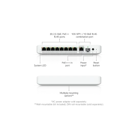 Ubiquiti UniFi Flex 2.5G PoE 8-Port Managed Switch