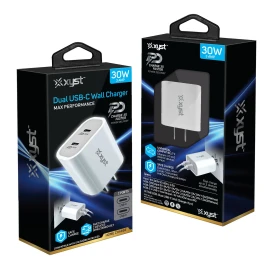 XYST 30-Watt Dual USB-C Wall Charger
