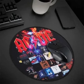 Subsonic 11.8-In. Round Gaming Mouse Pad (AC/DC®)