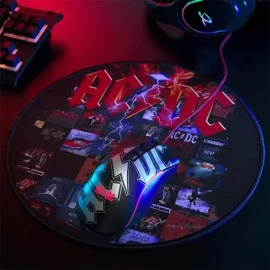 Subsonic 11.8-In. Round Gaming Mouse Pad (AC/DC®)