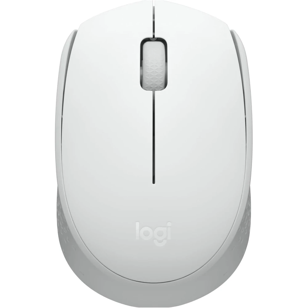 Logitech M170 Wireless Mouse, Ambidextrous, Off-white - Mouse - right and left-handed - optical - 3 buttons - wireless - 2.4 GHz - USB wireless receiver - off-white