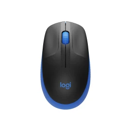 Logitech M190 - Mouse - optical - 3 buttons - wireless - USB wireless receiver - blue