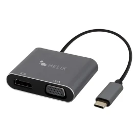 HELIX USB-C® to HDMI® and VGA Adapter
