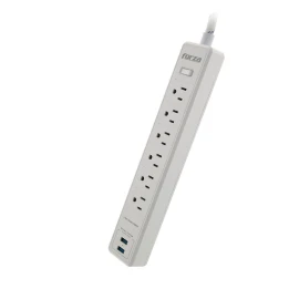 Forza Surge protector AC 110/220 V 6 Outlets NEMA 2USB 5ft WH