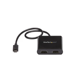 StarTech 2-Port Multi Monitor Adapter, USB-C to 2x HDMI Video Splitter, USB Type-C DP Alt Mode to HDMI MST Hub