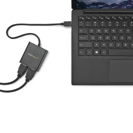 StarTech 2-Port Multi Monitor Adapter, USB-C to 2x HDMI Video Splitter, USB Type-C DP Alt Mode to HDMI MST Hub