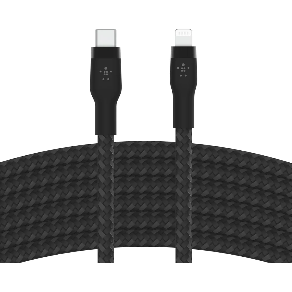 Belkin BoostCharge - Lightning cable - 24 pin USB-C male to Lightning male - 2 m - black