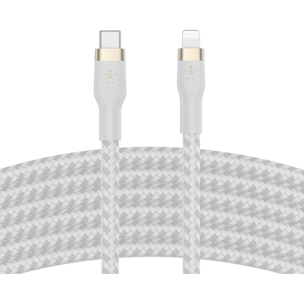 Belkin BoostCharge - Lightning cable - 24 pin USB-C male to Lightning male - 2 m - white