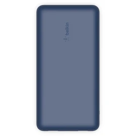Belkin BoostCharge - Power bank - 20000 mAh - 15 Watt - 3 output connectors (USB, 24 pin USB-C) - on cable: USB-C - blue