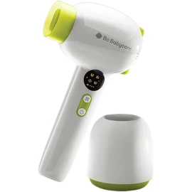 Bc Babycare Gentle Cordless Hair Dryer for Baby and Kids, Quiet Portable Mini Blow Dryer for Infant, Children Hair Dryer, Low Heat/Speed with 4 Model for Hair Diaper and Full Body (Green)