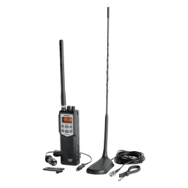 Uniden Pro Series 40-Channel Handheld CB Radio with Magnet-Mount Antenna, Black,