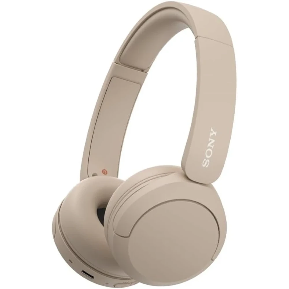Sony WH-CH520 Wireless Headphones Bluetooth On-Ear Headset with Microphone and up to 50 Hours Battery Life with Quick Charging, Cappuccino
