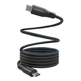 Naztech REcoil 100-Watt 6-Ft. USB-C to USB-C Magnetic Braided Cable (Black)