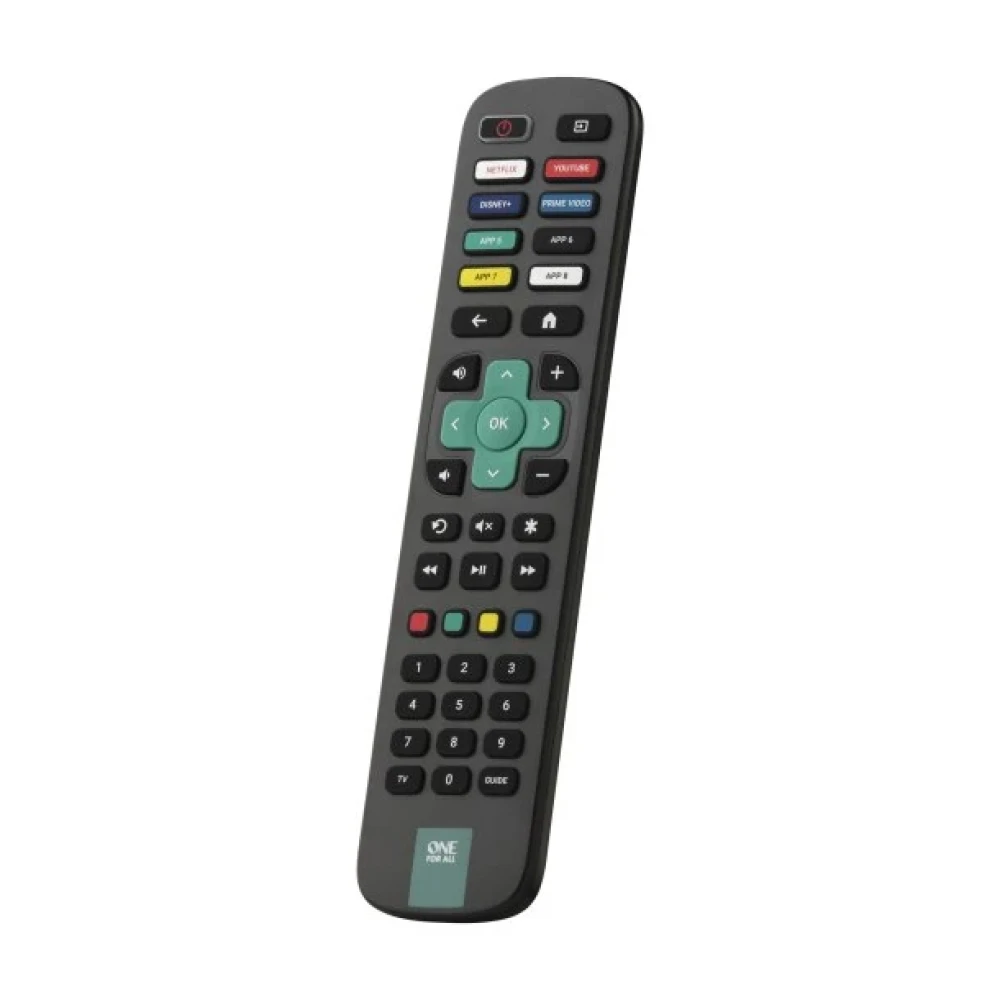 One For All Replacement Remote for Roku TVs, Black