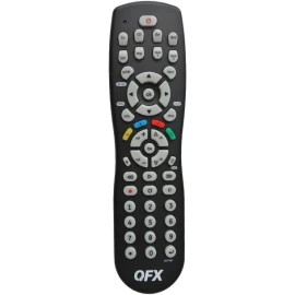 QFX 8-Device Universal Remote with Glow-in-the-Dark Buttons, Black