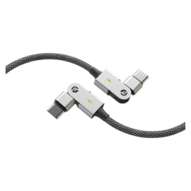 Raycon Magic Spin Pro 100-Watt USB-C to USB-C Charge and Sync Cable, 6.6 Ft. (Black)