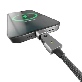 Raycon Magic Spin Pro 100-Watt USB-C to USB-C Charge and Sync Cable, 6.6 Ft. (Black)