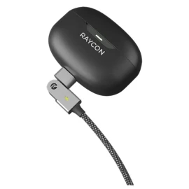 Raycon Magic Spin Pro 100-Watt USB-C to USB-C Charge and Sync Cable, 6.6 Ft. (Black)