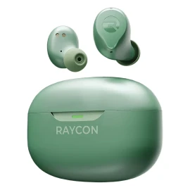 Raycon The Everyday Bluetooth Earbuds, True Wireless with Charging Case and Microphone, Noise Canceling (Forest Green)