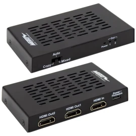 Ethereal HDMI Scaling Splitter with 1 Input and 2 Outputs