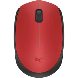 Logitech M170 - Mouse - right and left-handed - wireless - 2.4 GHz - USB wireless receiver - red