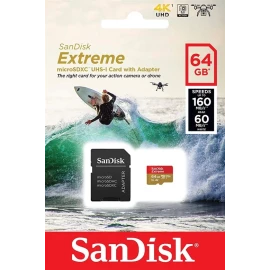 SanDisk Extreme microSDXC UHS-I Card 64GB
