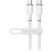 HyperGear® Flexi Pro USB-C® to USB-C® Soft-Touch Silicone Fast Charge and Sync Cable (10 Ft.; White)