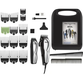 Wahl Chrome Pro Combo Complete Haircutting Kit, 22 Pieces, Blk/Silver