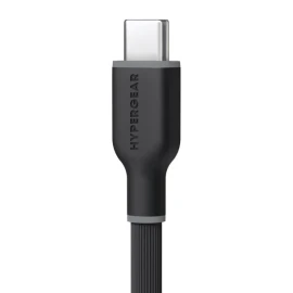 HyperGear® Flexi Pro USB-C® to USB-C® Soft-Touch Silicone Fast Charge and Sync Cable (15 Ft.; Black)
