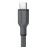 HyperGear® Flexi Pro USB-C® to USB-C® Soft-Touch Silicone Fast Charge and Sync Cable (15 Ft.; Gray)