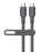 HyperGear® Flexi Pro USB-C® to USB-C® Soft-Touch Silicone Fast Charge and Sync Cable (15 Ft.; Gray)