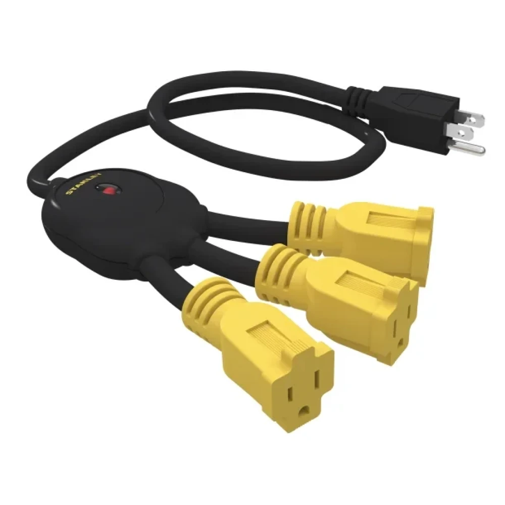 STANLEY® PowerSquid® Mini 3-Outlet Multiplier with 18-In. Cord