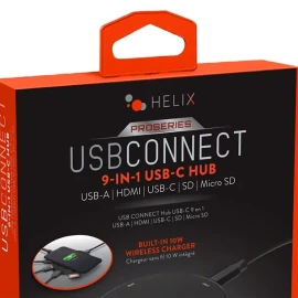 HELIX 9-in-1 USB-C® Multi-Port Hub with Wireless Charging