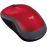 Logitech M185 - Mouse - right and left-handed - optical - wireless - 2.4 GHz - USB wireless receiver - red