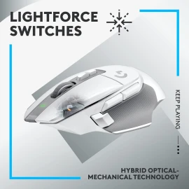 Logitech G G502 X LIGHTSPEED - Mouse - optical - wireless - 2.4 GHz - USB Logitech LIGHTSPEED receiver - white