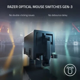 Razer DeathAdder V3 Pro - Mouse - ergonomic - right-handed - optical - 5 buttons - wireless - USB, Bluetooth - white