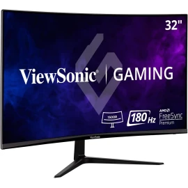 ViewSonic VX3218-PC-MHD 32 Inch Curved 1080p 1ms 180Hz Gaming Monitor with FreeSync Premium, Eye Care, HDMI and Display Port