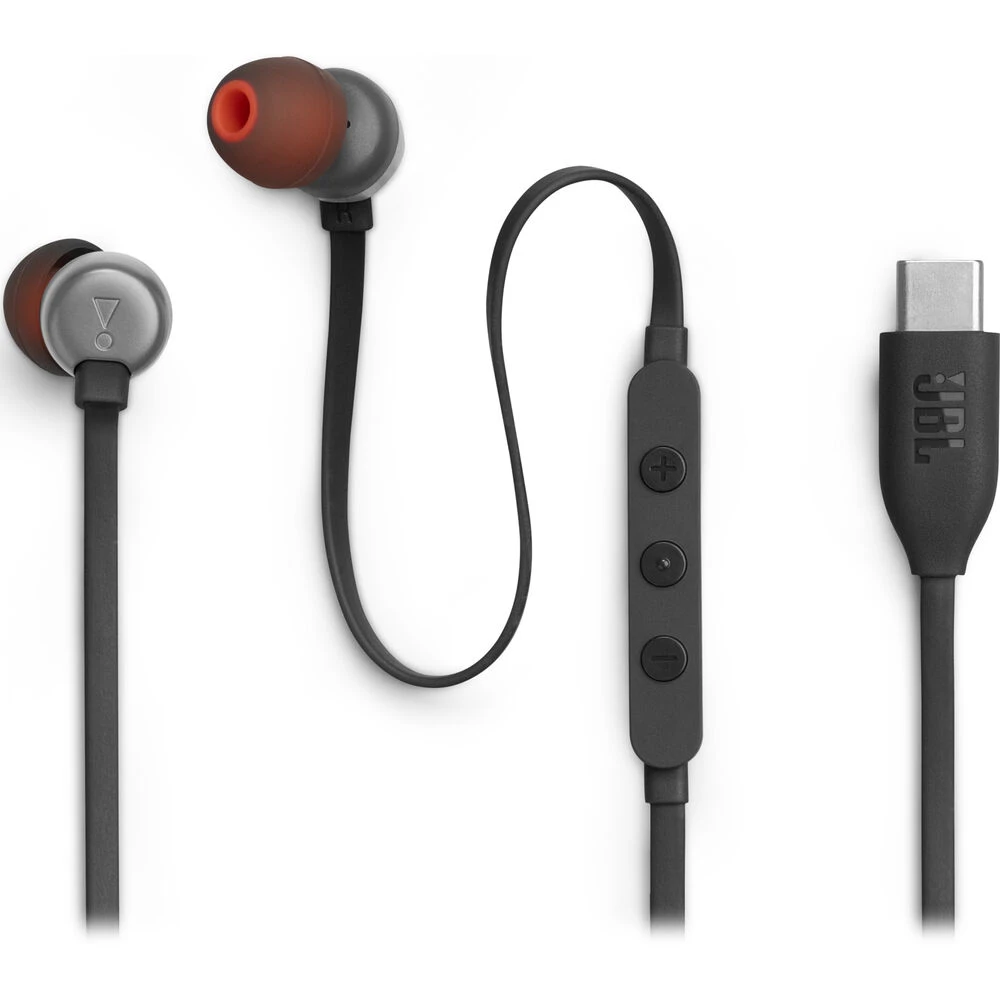 JBL TUNE 310C - Earphones with mic - in-ear - wired - USB-C - black