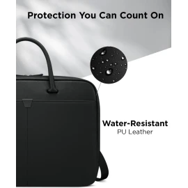 Lenovo 15.6-inch Laptop Bag (T200) - Water Resistant Leather Messenger Bag