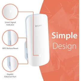 D-Link AX3000 Mesh WiFi 6 Range Extender | Universal Compatibility | 1x Gigabit LAN Port | AI Enabled | Covers up to 2800 sq. ft | Whole Home Booster