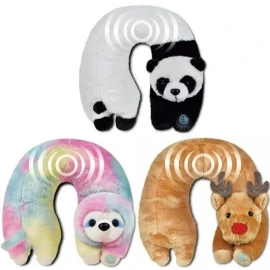 Health (H-4525-0 RD) Touch Neck Massager Gift with Relaxing Vibration, U-Shaped Lightweight – Reindeer