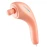 Face and Body Massager Peach features soft tissue vibration massage. Use all over your body